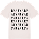 Vintage White t-shirt med Rya ordlek t-shirt