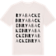 Vintage White t-shirt med Ryabacken ordlek t-shirt