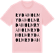 Pink Cotton t-shirt med Rydaholm ordlek t-shirt
