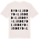 Vintage White t-shirt med Rydalund ordlek t-shirt
