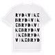 White t-shirt med Rydaviken ordlek t-shirt