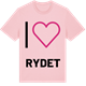Pink Cotton t-shirt med Jag älskar Rydet t-shirt stort tryck