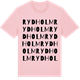 Pink Cotton t-shirt med Rydholm ordlek t-shirt