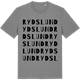 Mid Heather Gray t-shirt med Rydslund ordlek t-shirt