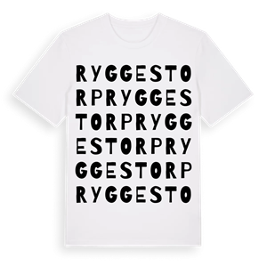 Ryggestorp ordlek t-shirt – ekologisk bomull t-shirt från Pinshirt