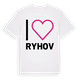 White t-shirt med Jag älskar Ryhov t-shirt stort tryck