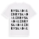 Ryskadalen ordlek t-shirt