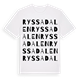 Ryssadalen ordlek t-shirt