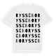 White t-shirt med Ryssebo ordlek t-shirt