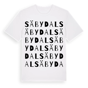 Säbydal ordlek t-shirt – ekologisk bomull t-shirt från Pinshirt