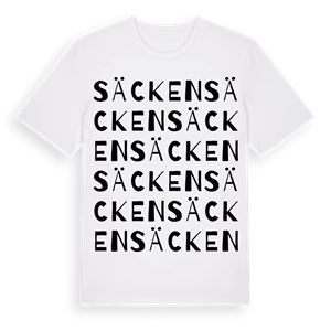 Säcken ordlek t-shirt – ekologisk bomull t-shirt från Pinshirt