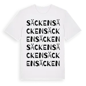 Säcken ordlek t-shirt – ekologisk bomull t-shirt från Pinshirt