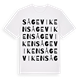 White t-shirt med Sågeviken ordlek t-shirt