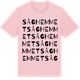 Pink Cotton t-shirt med Såghemmet ordlek t-shirt