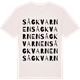 Vintage White t-shirt med Sågkvarnen ordlek t-shirt