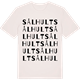 Vintage White t-shirt med Sålhult ordlek t-shirt
