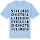 Blue Soul t-shirt med Sållarehemmet ordlek t-shirt