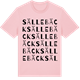 Pink Cotton t-shirt med Sällebäck ordlek t-shirt