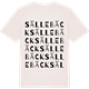 Vintage White t-shirt med Sällebäck ordlek t-shirt