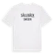 White t-shirt med Sällebäck i Sverige t-shirt