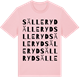 Pink Cotton t-shirt med Sälleryd ordlek t-shirt