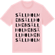 Pink Cotton t-shirt med Sällholmen ordlek t-shirt