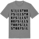 Mid Heather Gray t-shirt med Sällstorp ordlek t-shirt