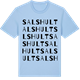 Blue Soul t-shirt med Salshult ordlek t-shirt
