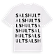 White t-shirt med Salshult ordlek t-shirt
