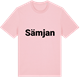 Pink Cotton t-shirt med Sämjan fetstil t-shirt