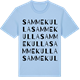 Blue Soul t-shirt med Sammekulla ordlek t-shirt