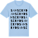 Blue Soul t-shirt med Samseryd ordlek t-shirt