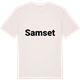 Vintage White t-shirt med Samset fetstil t-shirt