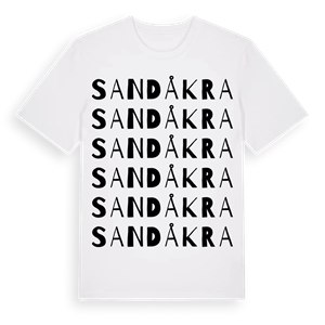 Sandåkra ordlek t-shirt – ekologisk bomull t-shirt från Pinshirt