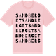 Pink Cotton t-shirt med Sandberget ordlek t-shirt