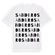 White t-shirt med Sandbro ordlek t-shirt