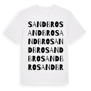 Sandbro ordlek t-shirt – ekologisk bomull t-shirt från Pinshirt
