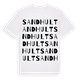 White t-shirt med Sandhult ordlek t-shirt