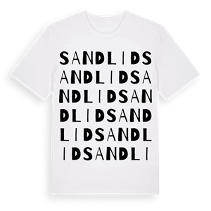 Sandlid ordlek t-shirt – ekologisk bomull t-shirt från Pinshirt