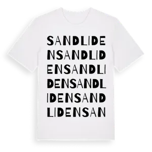 Sandliden ordlek t-shirt – ekologisk bomull t-shirt från Pinshirt
