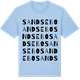 Blue Soul t-shirt med Sandsebo ordlek t-shirt