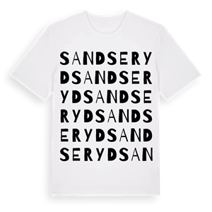 Sandseryd ordlek t-shirt – ekologisk bomull t-shirt från Pinshirt