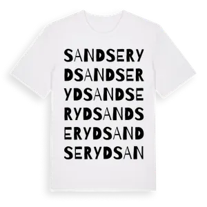 Sandseryd ordlek t-shirt – ekologisk bomull t-shirt från Pinshirt