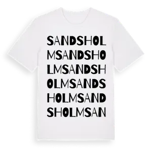 Sandsholm ordlek t-shirt – ekologisk bomull t-shirt från Pinshirt