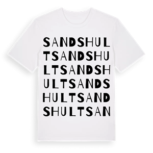 Sandshult ordlek t-shirt – ekologisk bomull t-shirt från Pinshirt