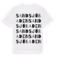 Sandsjöbaden ordlek t-shirt
