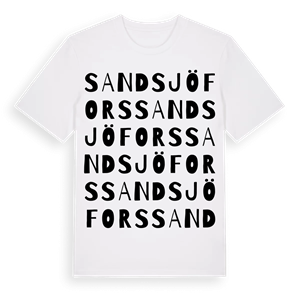 Sandsjöfors ordlek t-shirt – ekologisk bomull t-shirt från Pinshirt