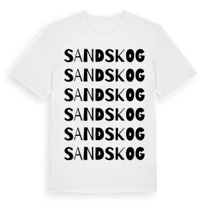Sandskog ordlek t-shirt – ekologisk bomull t-shirt från Pinshirt