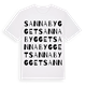 Sannabygget ordlek t-shirt