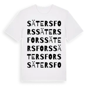 Sätersfors ordlek t-shirt – ekologisk bomull t-shirt från Pinshirt